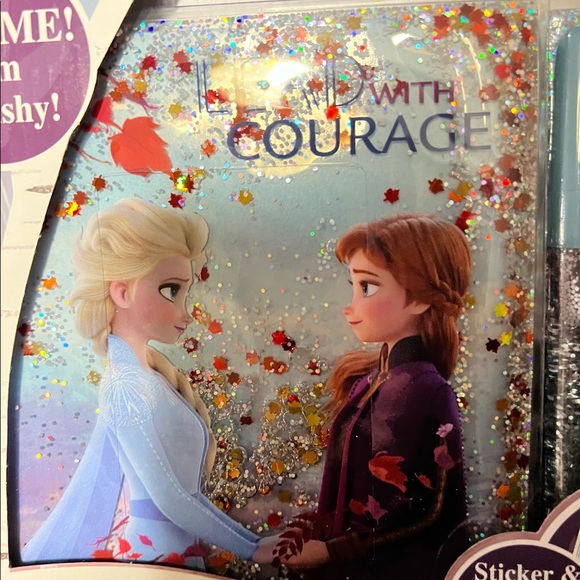 NEW Disney Frozen 2 Glitter Sparkle Journal Diary Activity Set Stickers Art Craf - Picture 4 of 6